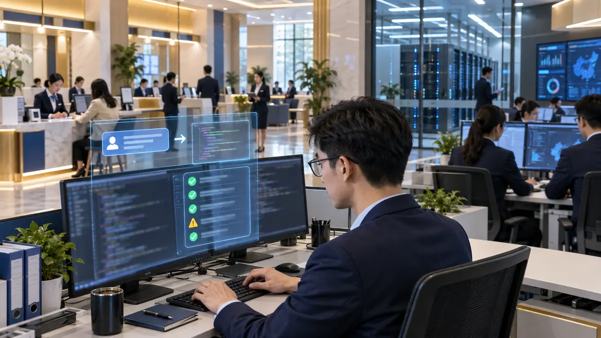 信息科技部 · AI 编程助手与代码检查(核心 / 信贷 / 渠道系统 · 测试用例) 示意