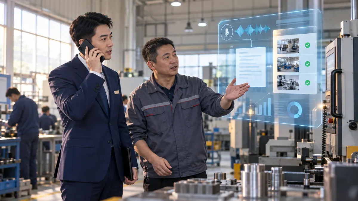 普惠金融部 / 客户经理 · 尽调报告、贷后检查报告自动生成(语音录入 / 资料抽取) 示意