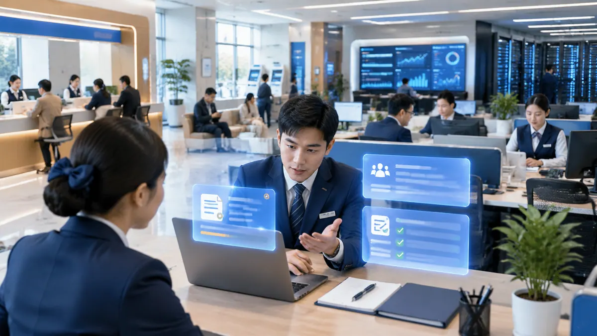 全行 · 员工知识助手与办公助手(制度 / 产品 / 公文 / 会议纪要 / 培训考试) 示意