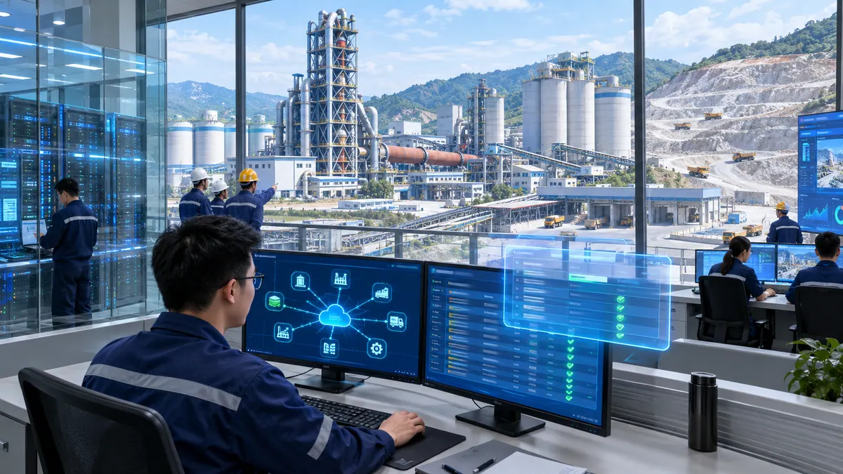 信息中心 · DCS / MES / ERP / 能管 / 化验系统接口自动适配 示意