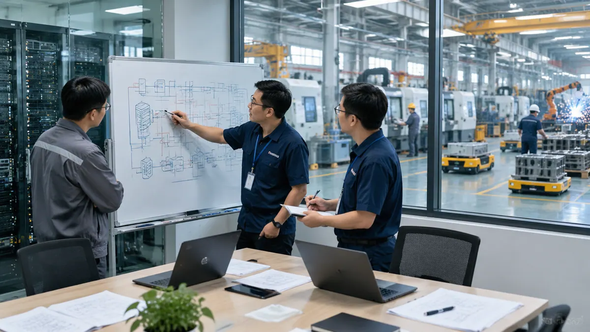 信息中心 · ERP / MES / PLM / WMS / 设备数采接口自动适配 现场