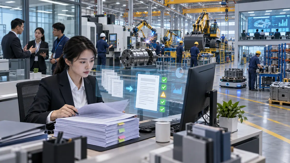 商务部 / 销售部 · 投标文件、技术协议与合同智能生成与审核 示意