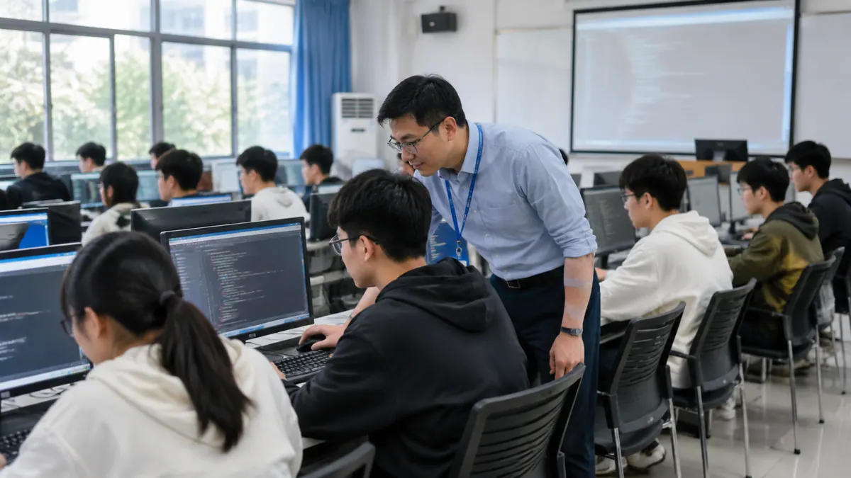 计算机 / 工科学院 · 编程教学 AI 助教（代码纠错 / 解读 / 启发式答疑 / 学情看板） 现场