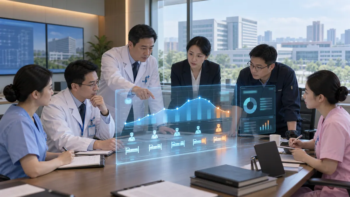 运营管理部 · 门急诊量、床位与人力需求预测 示意