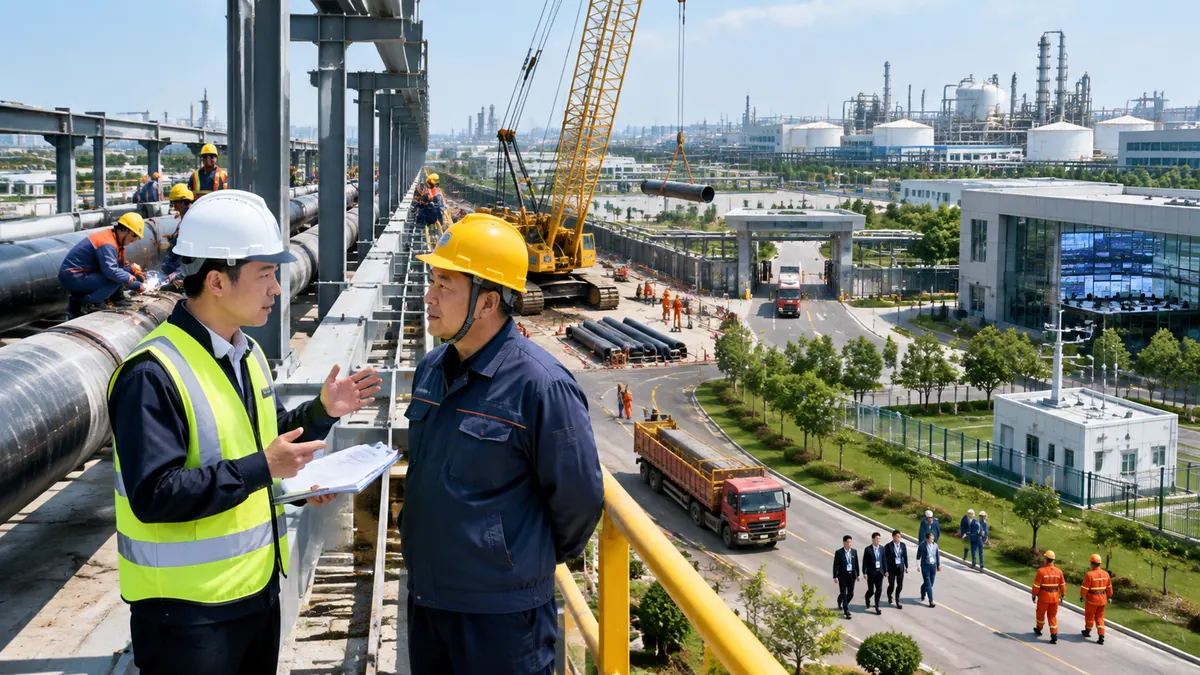 规划建设局 / 公用工程公司 · 公共管廊与在建项目施工安全监管（入侵 / 安全帽 / 深基坑吊装） 现场