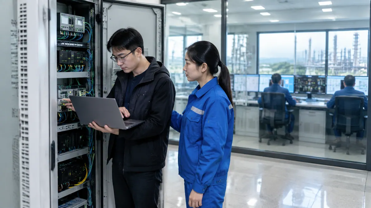 智慧园区运营中心 · 企业 DCS / 安全仪表 / 视频 / 环保在线数据接入与接口自动适配 现场