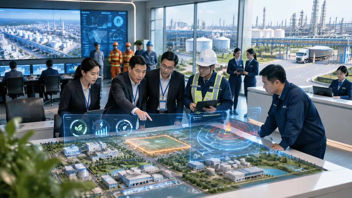 规划建设局 / 经发局 · 项目准入与安全环保容量评估（禁限控 / 环境容量 / 能耗与亩均效益） 示意