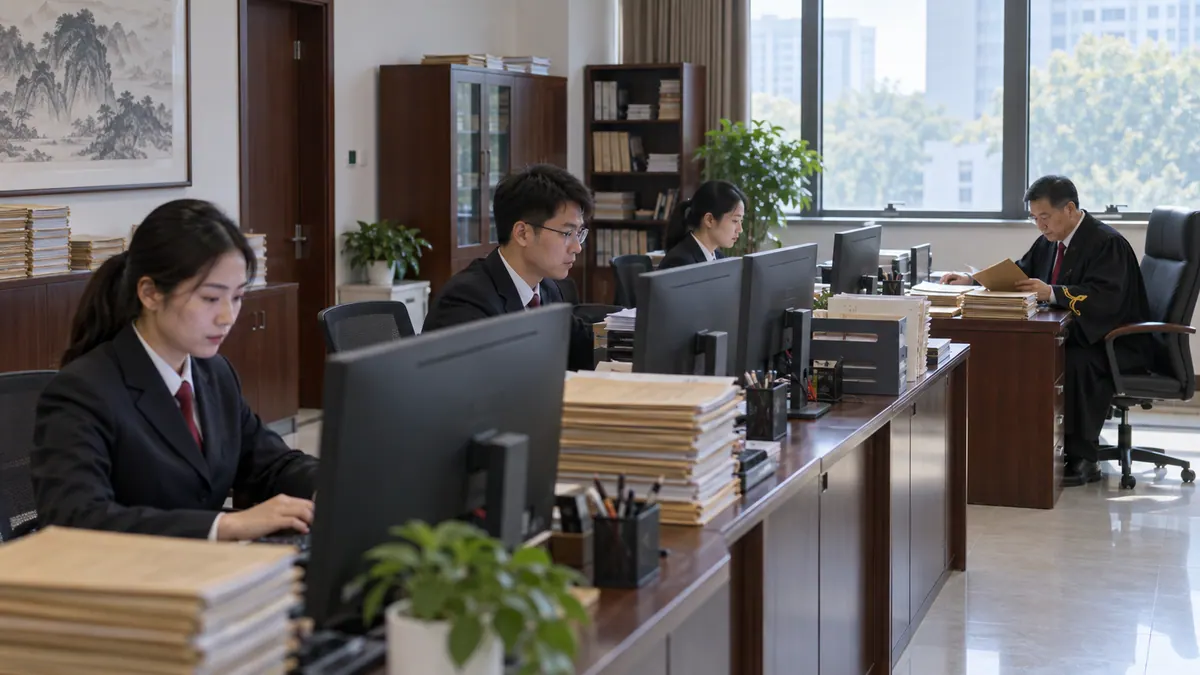 民事审判庭 / 速裁团队 · 要素式审判与批量案件智能辅助（金融借款 / 物业 / 劳动争议） 现场