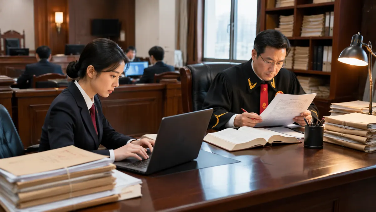各审判庭 / 法官助理 · 裁判文书辅助生成与智能校核（事实归纳、争议焦点、说理 / 瑕疵检查） 现场