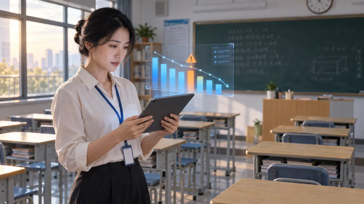 学业预警与学习困难早期识别 示意
