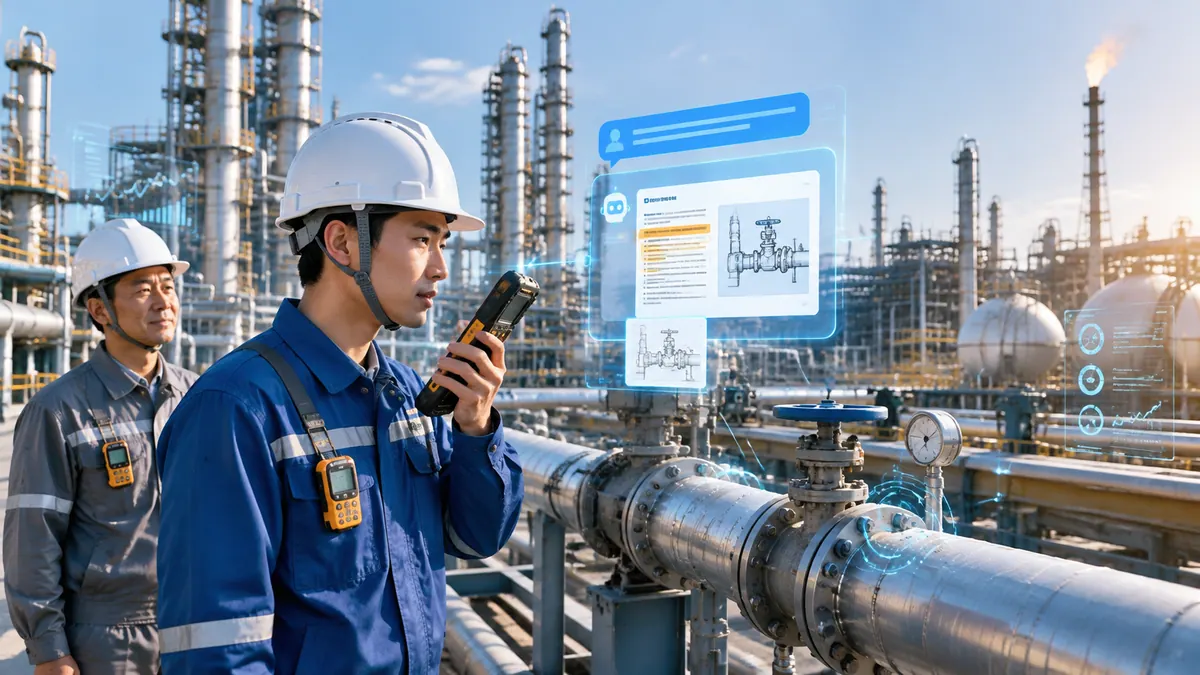 全厂工艺 / 设备 / HSE 知识库智能问答 示意