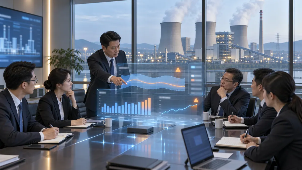 燃料部 / 经营部 · 煤价、电量、利润预测与经营预警 示意