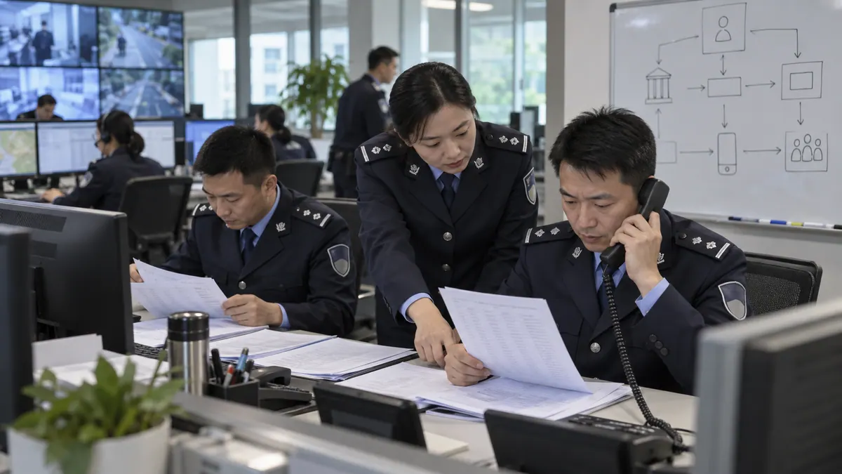 反诈中心 · 涉诈资金流与涉诈号码研判、预警劝阻优先级排序(资金穿透 / 止付) 现场