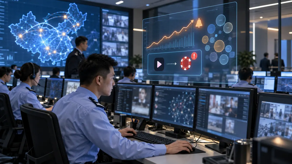 网安支队 / 情指中心 · 涉警舆情与涉网违法线索监测预警(涉黄涉赌 / 网络传销 / 热点事件) 示意